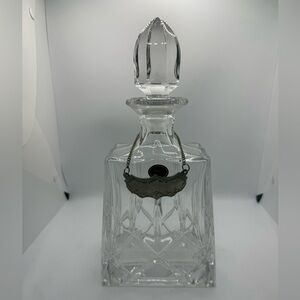 GORHAM Lady Anne Liquor Whiskey Decanter Complete w Neckless Label 12”Tall